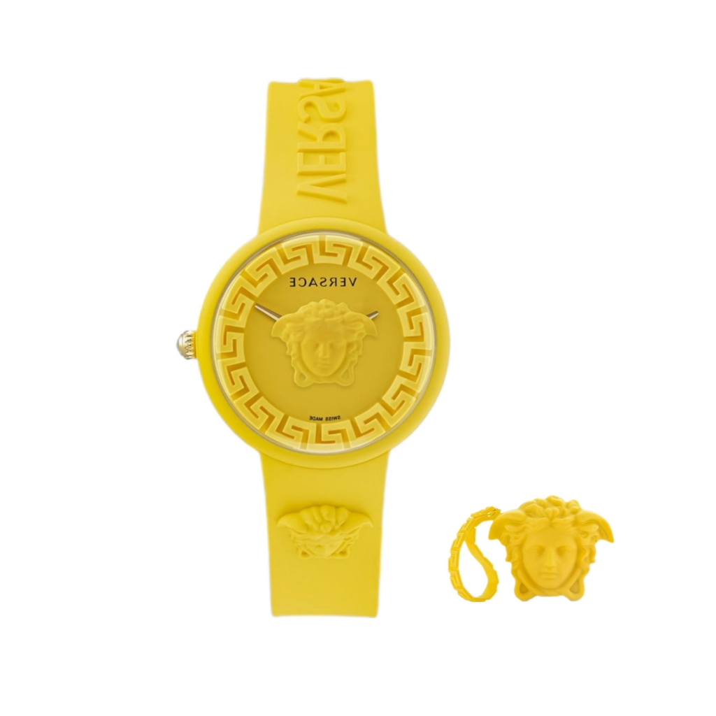 Versace Rubber Bright Yellow Watch